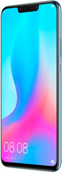 Huawei Nova 3 Dual SIM - 128GB, 4GB RAM, 4G LTE, Blue